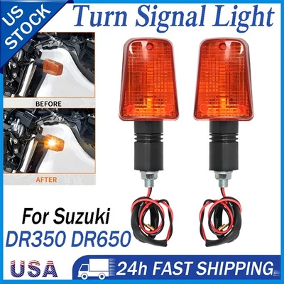 Luz de seta para Suzuki DR350 DR650 DR 125 200 250 350 650 GSXR 750 1100 - Imagem 1 de 4