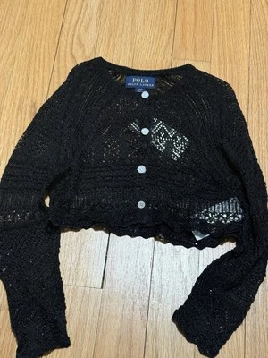 Polo Ralph Lauren 黑色女孩网夹克,美国 3/3t — 第 1/2 张图片