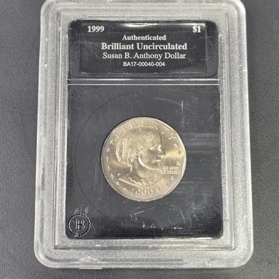 1999-D Susan B. Anthony Dollar Coin Authenticated Brilliant Uncirculated "BU" - Image 1 of 4