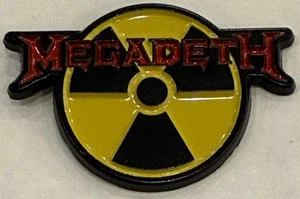 Enamel Pin Badge:  Megadeth: Radioactive Logo (New) (EPB78) - Picture 1 of 1