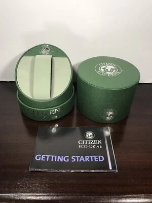 CITIZEN Eco-Drive Green Empty Watch Display Box Completed with Booklet Only - Image 1 of 2