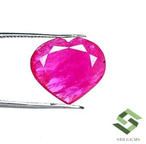 13.50x12 mm Certified Natural Ruby Heart Shape Cut 5.24 CTS Loose Gemstone - Picture 1 of 8