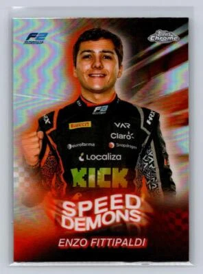 2024 Topps Chrome F1 #SD-23 Enzo Fittipaldi -Speed Demons-Van Amersfoort Racing - Image 1 of 2