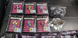 SDCC 2023 EXCLUSIVE MONSTER HIGH GLITTER VARIENT SET LITTLE SHOP OF PINS + EXTRA
