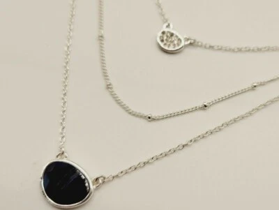 Collar Avon's Acento Piedra En Capas 20" Tono Plata F4327141 Nuevo CAJA REGALO AVON Foto 1 de 4