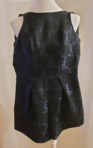 34/36 Overall Jumpsuit v. TOP SHOP schwarz/grau gemustert Maße beachten - Bild 1 von 9