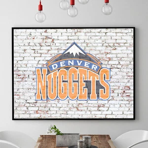 Denver Nuggets Wall Art Print NBA Gift Man Cave POSTER CANVAS - Picture 1 of 6