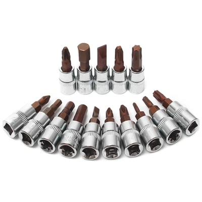 Hex/Torx/Phillips/Slotted/Pozi/Bit Socket Set 1/4" Drive lmpact Sockets Bit Rail - Image 1 of 4