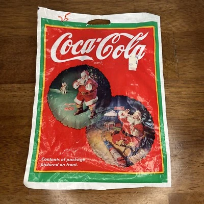 Globo de fiesta Coca Cola Felices Fiestas Santa Mylar Lámina  Foto 1 de 4
