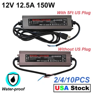 DC12V 12.5A 150W AC to DC Power Supply Adapter Transformer for LED Light Strip - Picture 1 of 14