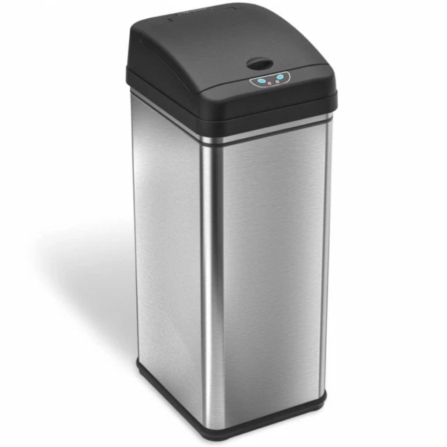 iTouchless DZT13/IT13CB 13gal Deodorizer Automatic Touchless Sensor Trash Can
