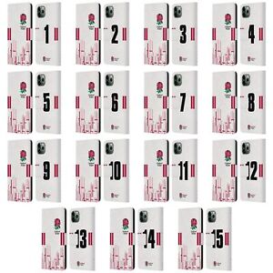 ENGLAND RUGBY UNION 2022/23 PLAYERS HOME KIT LEATHER BOOK CASE FOR APPLE iPHONE