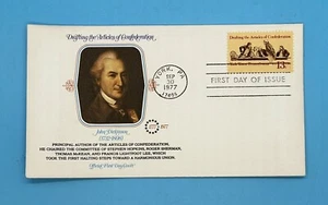 1977 Drafting Articles of Confederation John Dickinson FDC First Day Cover - Picture 1 of 2