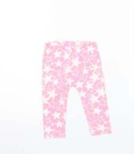 Blue Zoo Baby Pink Cotton Jogger Trousers Size 3-6 Months
