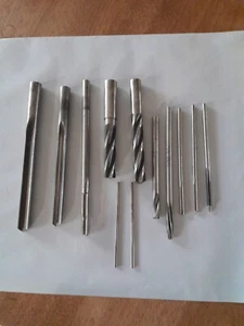 Lot of 12 Machine Reamer Cutting Milling / Reaming Tools, Some Have Size Numbers - Picture 1 of 7