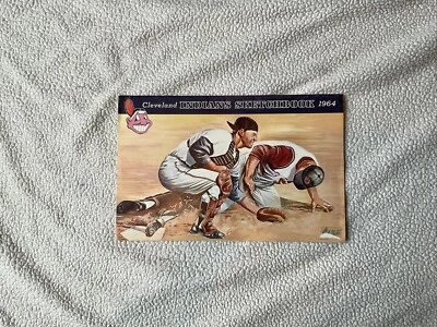 vintage 1964 Cleveland Indians Official Sketchbook MLB Baseball - Image 1 of 4