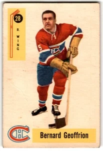 Bernard Geoffrion 1958-59 Parkhurst #28 CREASED/GLUE RESIDUE - Picture 1 of 2
