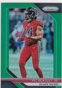 2018 PRIZM FOOTBALL GREEN REFRACTOR #189 VIC BEASLEY JR.-FALCONS - Picture 1 of 1