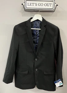 IZOD Big Boys Bi-Stretch Blazer Suit Jacket, Black Size 16 - Picture 1 of 17