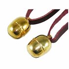 Acorn bells, gold plated for falconry with free bewits. UK seller