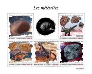 Guinea - 2023 Meteoritos, Hierro, Hoba, Piedra - Hoja de 5 sellos - GU230302a - Imagen 1 de 1