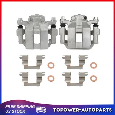 Rear Pair Brake Calipers For Nissan 350Z Murano Quest Infiniti G35 w/ Bracket - Image 1 of 4