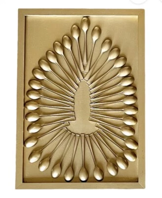 Obra de arte Twisted PeaCOCK inspirada en material recuperado y oro natural ÚNICA EN SU CLASE Foto 1 de 4