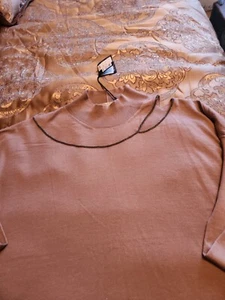 NEW W/T FABIANA FILIPPI CASMERE & SILK  SWEATER XXL DARK PINK - Picture 1 of 15