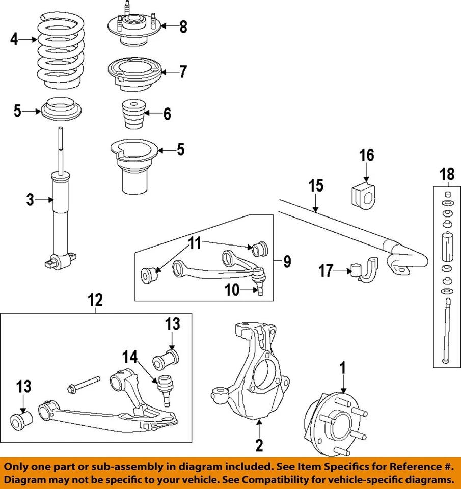 Isolador de mola bobina suspensão dianteira fabricante de equipamento original GM 15808594 - Imagem 1 de 1