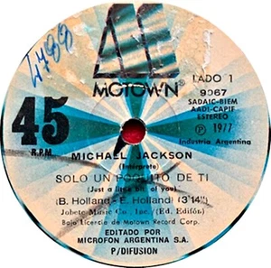 MICHAEL JACKSON - JUST A LITTLE BIT OF YOU / DAPPER-DAN - 7" -PROMO - ARGENTINA - Imagen 1 de 2