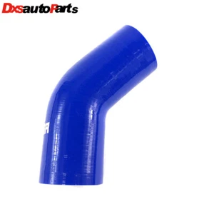 Universal 4-Ply Blue Silicone 2" Coupler 45 Degree Angled Elbow Hose New Brand - Foto 1 di 4
