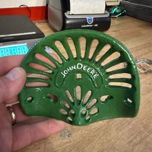 John Deere Tractor Seat Paperweight Farm Farmer Collector Combine 1/2+ LBS GIFT - Picture 1 of 24