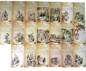 20 Alice in Wonderland Vintage Postcard Gift Tags Invitation Scrapbook Journal - Picture 1 of 12