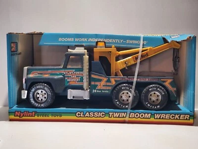 1987 Nylint Ford Classic Twin Boom Wrecker Tow Truck Towing 866 Steel Toys USA - Image 1 of 4
