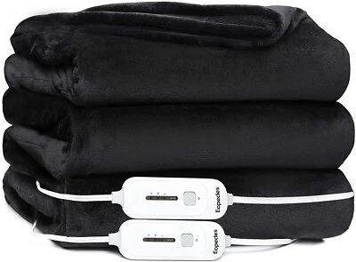 Eopecles 84" x 90" Double-Sided Flannel Electric Thermal Heated Blanket Throw - Image 1 of 4