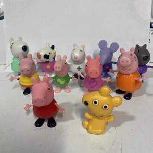 11 Piece Peppa Pig Figure Character Lot Set - Picture 1 of 6