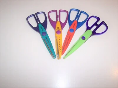 Four Pr of Paper Shaping Scissors x condition - Image 1 of 2