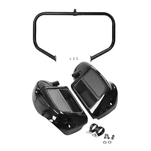 Lower Vented Leg Fairings Engine Crash Bar Fit For Harley Touring Glide 14-23 22 - Bild 1 von 11