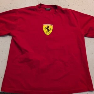 FERRARI SF Scuderia Horse Shield Graphic T Shirt Cars Red SZ L - Picture 1 of 12