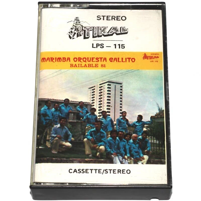 Marimba Orquesta Gallito - Bailable 81 (Cassette Tape) Tikal LPS-115 PLAY TESTED - Imagem 1 de 4