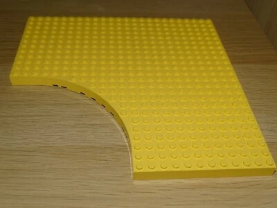 LEGO Grundplatte 24 x 24 Viertel Kreisausschnitt gelb - Bild 1 von 2