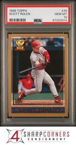1998 TOPPS ALL-STAR ROOKIE #25 SCOTT ROLEN PHILLIES HOF PSA 10 - Picture 1 of 3