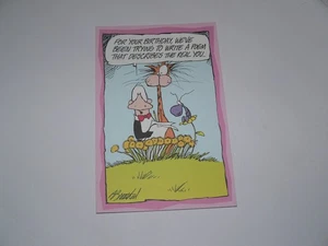 Vintage 1997 Opus n Bill Birthday Funny Greeting Card Poem - Picture 1 of 3