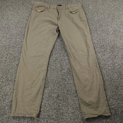 Lucky Brand Jeans Mens 38X32 Beige Brown Pants 121 Slim Straight Stretch Preppy - Image 1 of 4