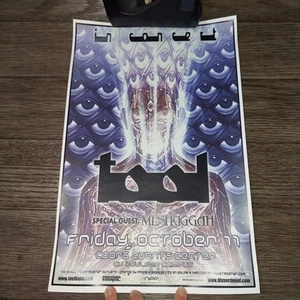 TOOL band LIVE Oct 11 2002 Boulder CO promo poster advertisement Tomahawk 17"x11 - Foto 1 di 4