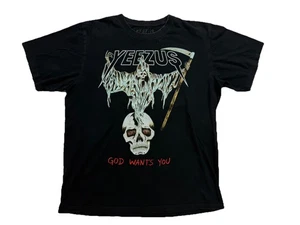 Vintage Kanye West Ye Yeezy YZY Wes Lang Flying Reaper Yeezus Tour Merch Tee M - Bild 1 von 5