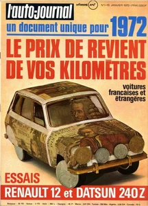 L'AUTO JOURNAL n°1/1972 PRK 1972 DATSUN 240Z - Imagen 1 de 1