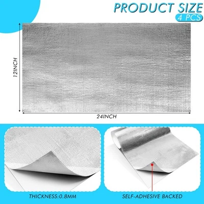 Thermo-Tec - 13575 - Adhesive Backed Heat Barrier, 12in. x 24in. - Image 1 of 4