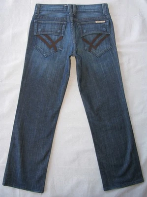 Jeans masculino William Rast Rob aba reta tamanho 31 x 29 azul escuro desgastado + elástico - Imagem 1 de 4
