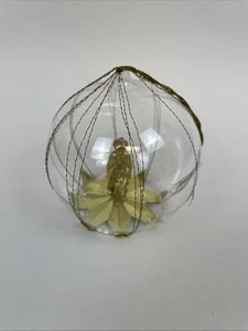 De colección Resl Lenz Hombre Sabio Diorama Bola de Vidrio Adorno de Navidad con Alemania RARO - Imagen 1 de 9